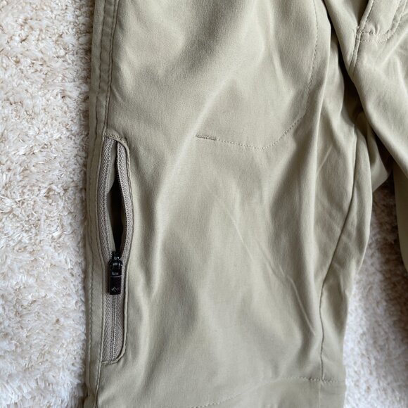 Columbia Omni-Shield Womens Sz 4 Tan Convertible Nylon Hiking Pants Lightweight - Picture 14 of 16